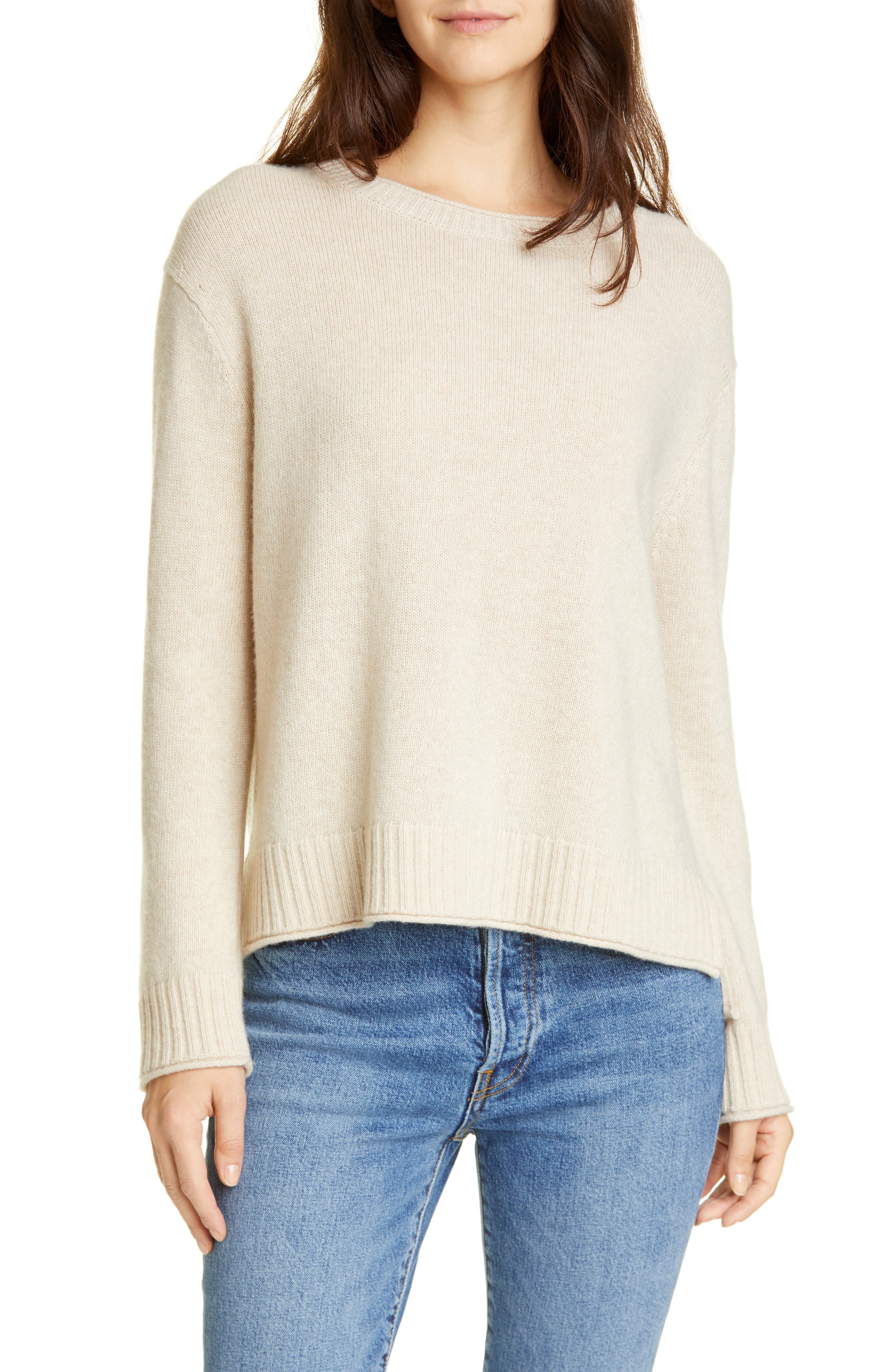 Essentials Womens 100% Cotton Crew Neck Cocoon Cable Sweater 